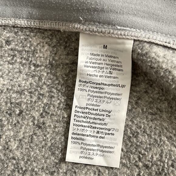 J Crew Nordic Men’s Medium Gray Jacket Polartec Sweater Fleece - Picture 4 of 11